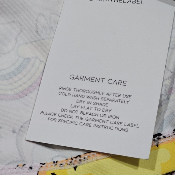 VDM The Label ✦ “Natalie” Fairyfloss Cover Up ✦ Rainbow Doodle Print Cinch Tie M - Picture 10 of 16